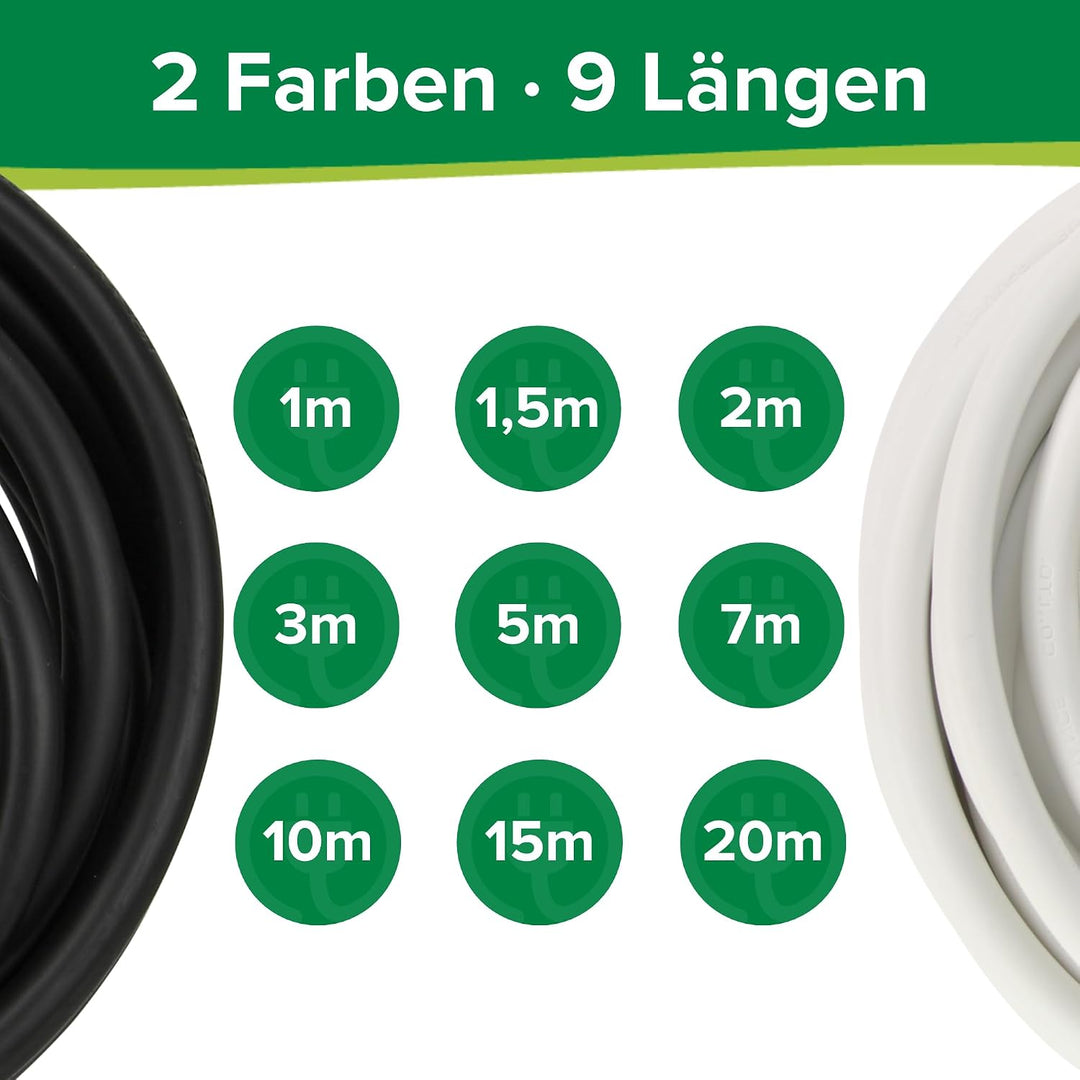 InLine Schutzkontakt-Verlängerungskabel CEE 7/7 für Innenbereich, GS-zertifiziert mit Kinderschutz,