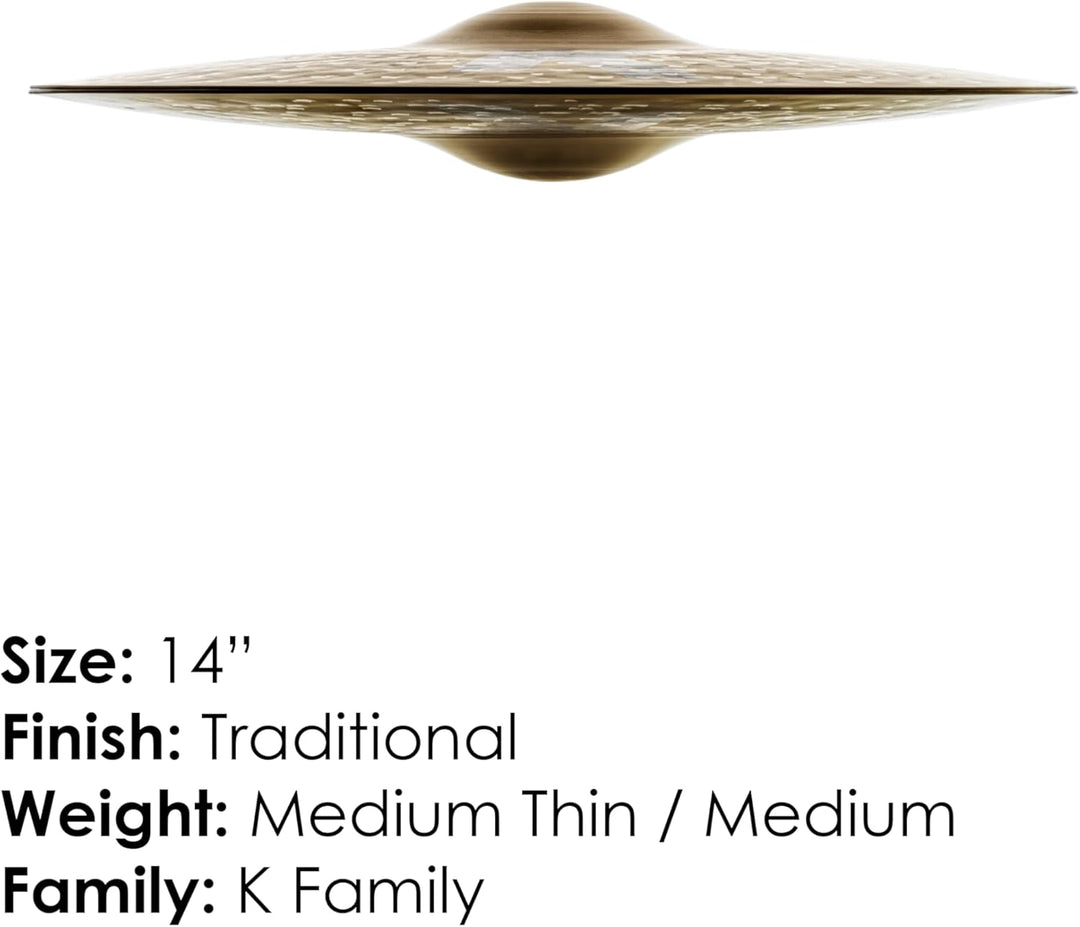 Zildjian K Custom Series - 14" Dark Hi Hat Cymbals - Pair 14 Zoll, 14 Zoll