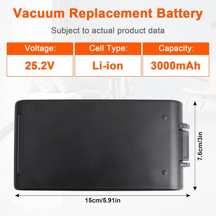 JIMACRO VCA-SBT95 Staubsauger Akku Kompatibel mit JET95 Batterie VCA-SBTA95 VS20A95823W VS20A95943N