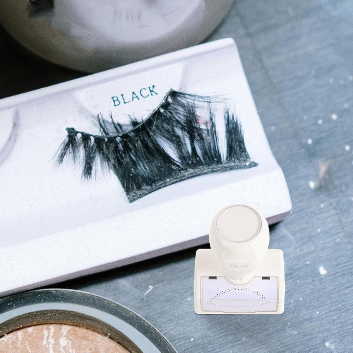 Supvox Wimpernverlängerungsstempel aus Kunststoff Sicher und Einfach zu Benutzen Weisser Make Up Übu