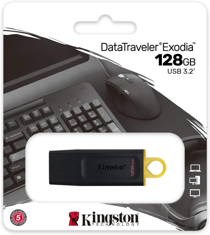 Kingston DataTraveler Exodia DTX/128GB USB-Stick 3.2 Gen 1 - mit Schutzkappe und Schlüsselring in me