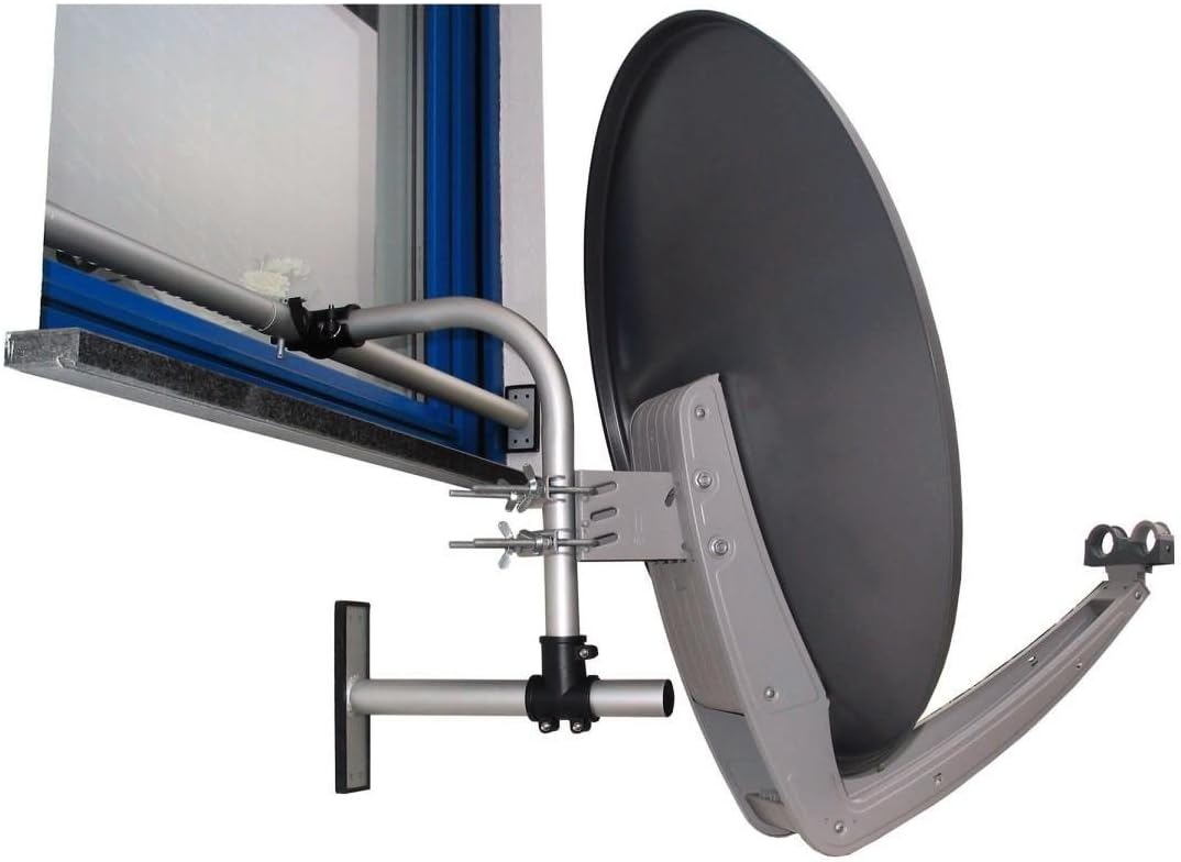 Kabel-Tec-Hauch Easymount DIY 1 Halterungssystem für Satellitenantennen Single, Single