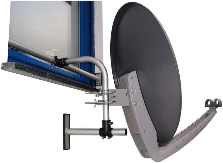 Kabel-Tec-Hauch Easymount DIY 1 Halterungssystem für Satellitenantennen Single, Single