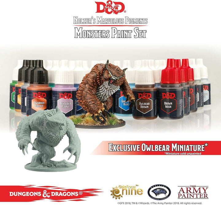 The Army Painter Dungeons and Dragons Nolzur’s Marvelous Pigment Monster Farbset, 36 Acrylfarben, 1