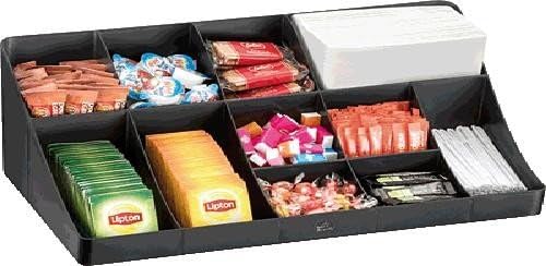 CEP 2230010011 23001 Dispenser 11 Fächer, Kunststoff, schwarz, 46,2 x 16,8 x 24,9 cm