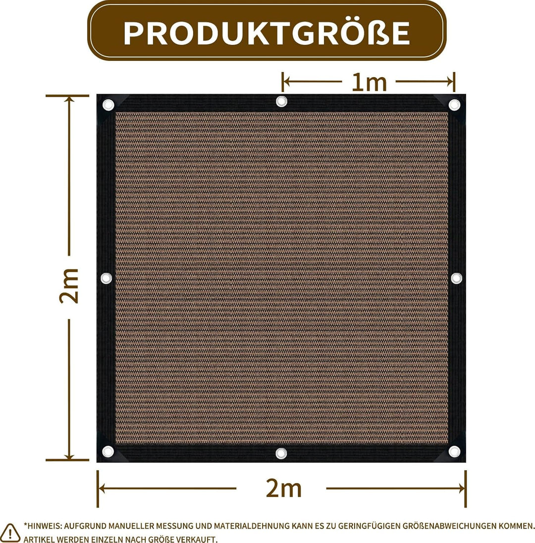 kogxscej Schattierungsnetz-Schattennetz mit Ösen,80% Shading Rate UV-Beständiges,Atmungsaktiv Leicht
