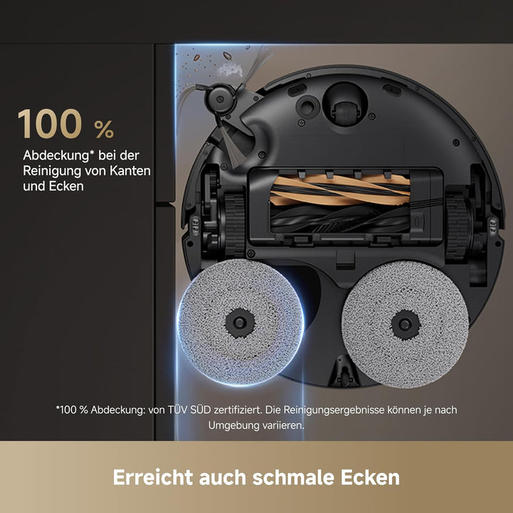 dreame X50 Master Staubsaugerroboter mit 24,9cm Basisstation, automatisches Nachfüllen und Entleeren