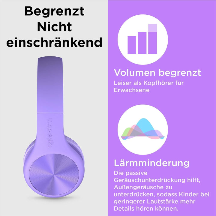LilGadgets Connect+ Pro Kinderkopfhörer mit Kabel – speziell für den Komfort von Kindern entwickelt,