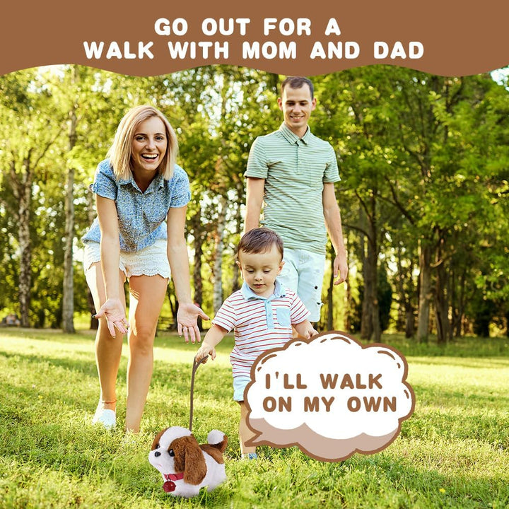 Hund Spielzeug Kinder, Interaktives Elektronisches Spielhund mit Leine der Läuft und Bellt, Kindersp