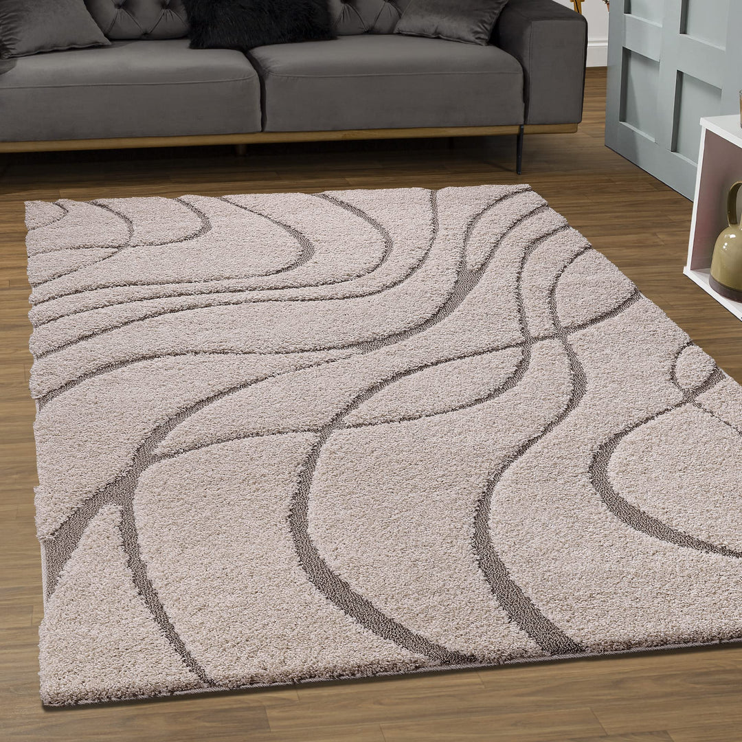SANAT Wohnzimmer Teppich - Luxus Shaggy Nicht-schuppend Teppich, Wohnzimmer Schlafzimmer Esszimmer E