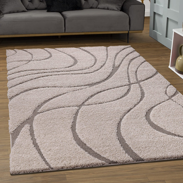 SANAT Wohnzimmer Teppich - Luxus Shaggy Nicht-schuppend Teppich, Wohnzimmer Schlafzimmer Esszimmer E