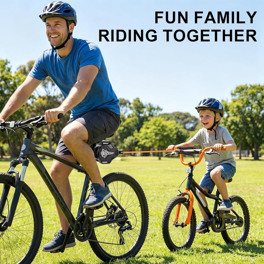Fahrrad Abschleppseil Kinder, 2.5 M abschleppseil Fahrrad mit Pull-Tab & Abriebschutz, 100 kg Zugkra