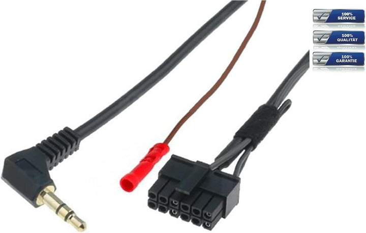NIQ Lenkradfernbedienungsadapter geeignet für JVC Autoradios, kompatibel mit Peugeot 206 / 307 / 406