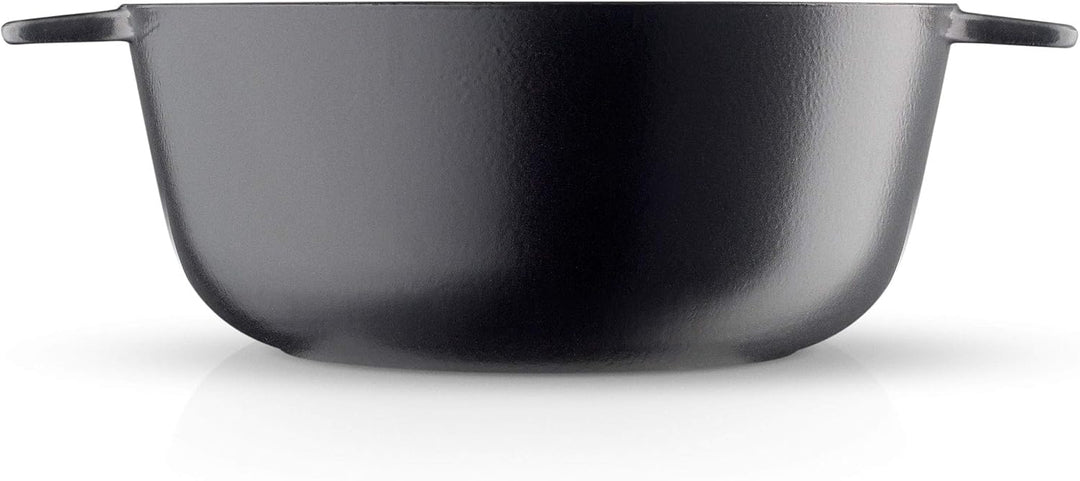 EVA SOLO Patelnia 28cm z Induction Heat Control, Gusseisen, Black, 28 cm