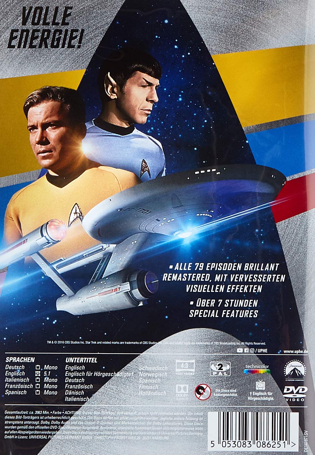STAR TREK: Raumschiff Enterprise - Complete Boxset - Remastered [23 DVDs], DVD