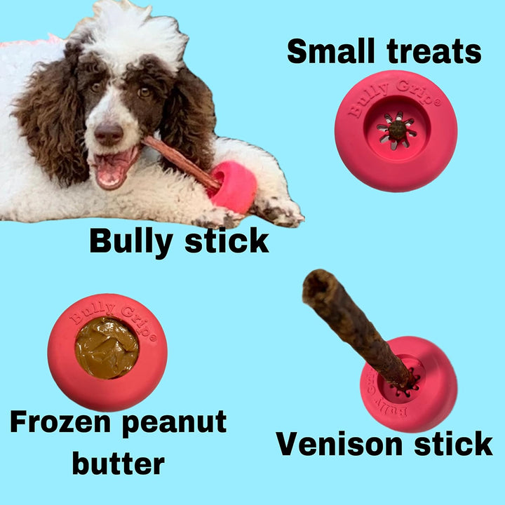 Bully Stick Halter - Grösse Klein Interaktives Hundespielzeug, Slow Feeder, Leckerli-Spender, Kauspi