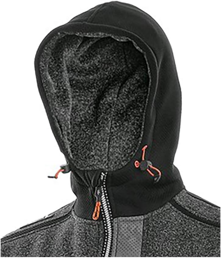 CANIS CXS Indianapolis Fleece Jacke Herren Fleeceisolierte Arbeitsjacke mit Kapuze, Reissverschluss,