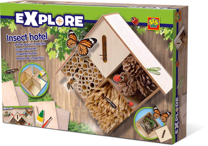 SES Creative 0643190 Explore Insektenhotel Experimentier-Set, Mehrfarbig