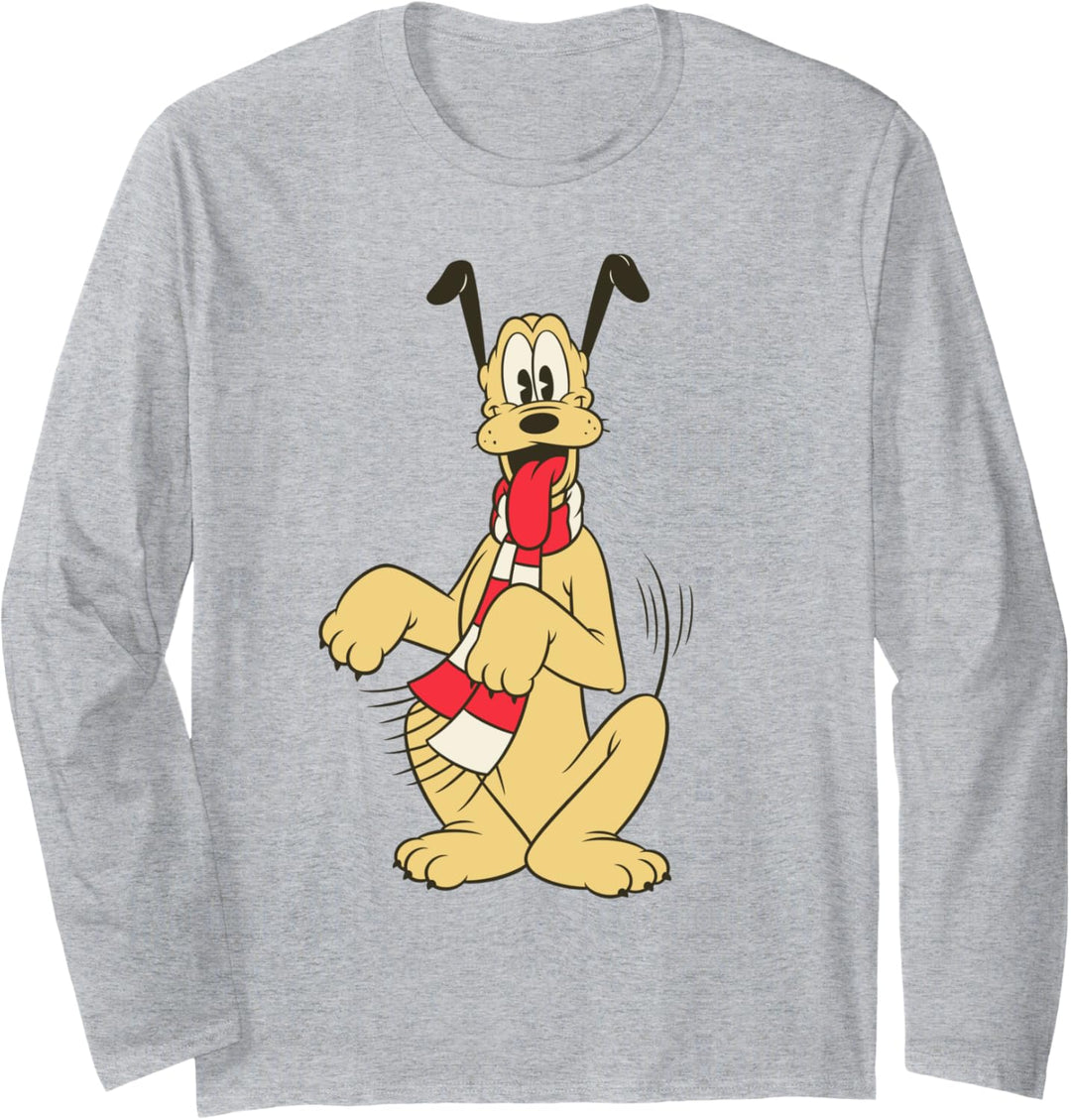 Disney Vintage Pluto Holiday Langarmshirt