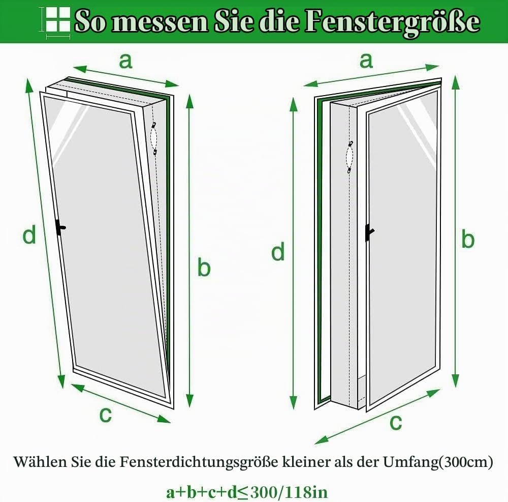 Fensterabdichtung für mobile Klimageräte, Klimaanlagen,3m | Flexible Dichtung für Fenster, Dachfenst