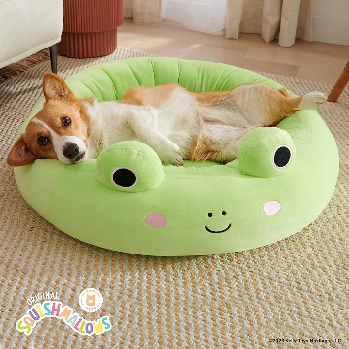 Squishmallows JPT0091 - Wendy der Frosch Tierbett 60 cm, offizielles Jazwares Plüsch, superweiches H