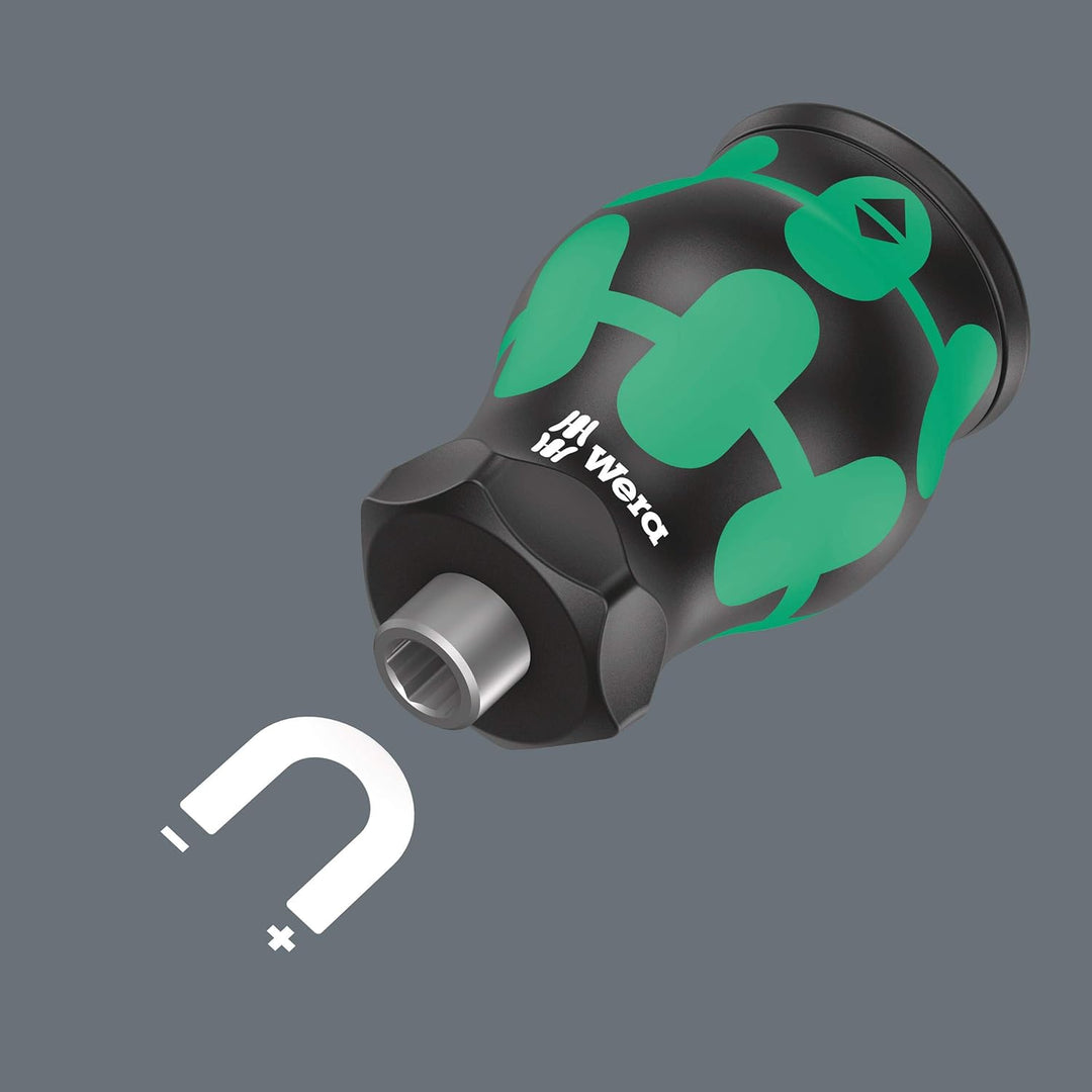 Wera 05008873001 Kraftform Kompakt Stubby 1 Schraubendreher mit Bit Magazin, 6-teilig KK Stubby Maga
