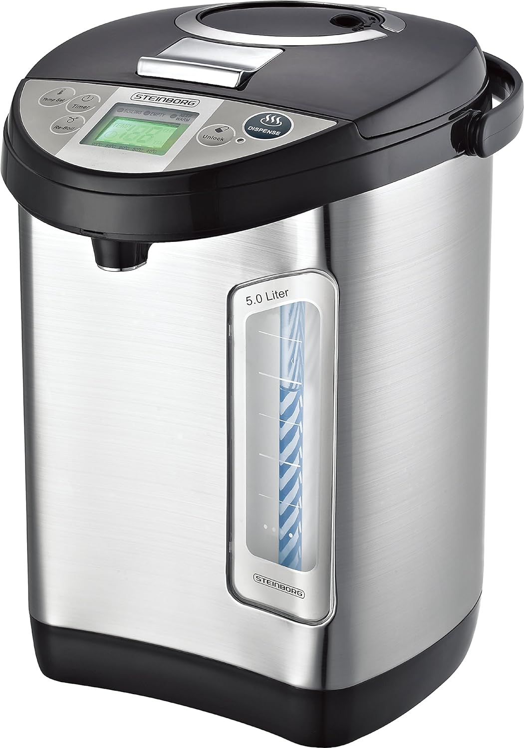 Thermopot 5 Liter | Glühweinkocher | Edelstahl Heisswasserspender | Wasserkocher | Wasserspender | D