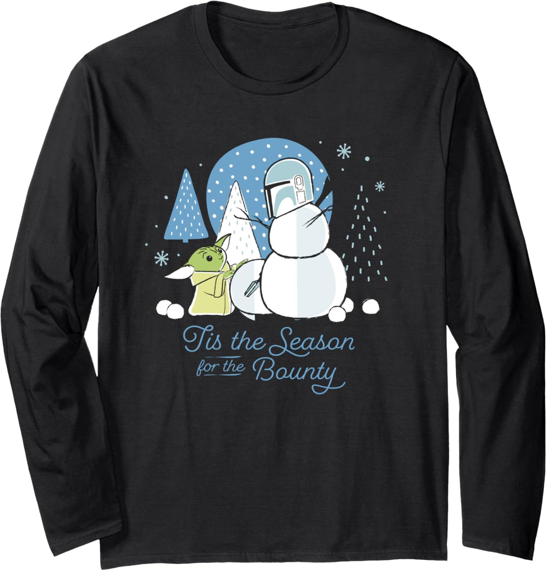 Star Wars The Mandalorian Grogu Tis the Season Holiday Langarmshirt