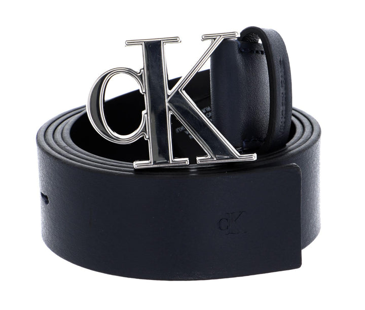 Calvin Klein Mono Plaque Belt W80 Navy