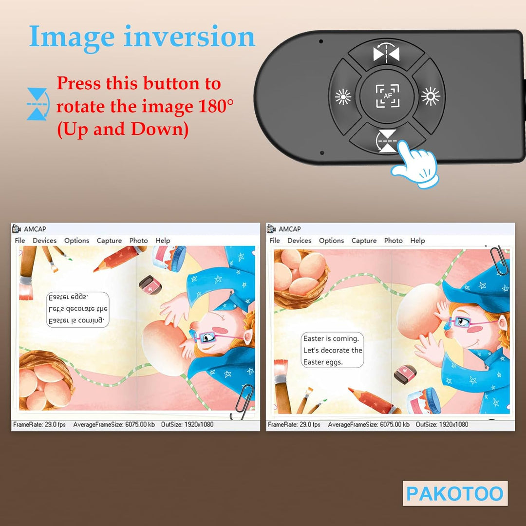 8MP Dokumentenkamera, Doc-Kamera, USB-Webcam für Lehrer und Klassenzimmer, für A3 A4 Grösse, Eingeba