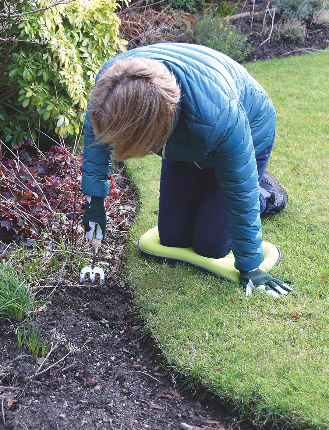 Spear & Jackson KNEELER382KEW Kew Gardens Kollektion Garten-Knieschoner, 5-lagig, hellgrün