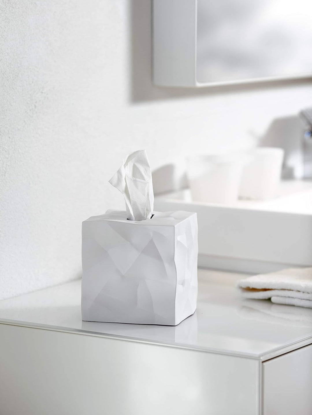 Essey Kosmetiktücher-Box Wipy Cube I, quadratischer Taschentuchspender, Design Taschentuchbox, 13x13
