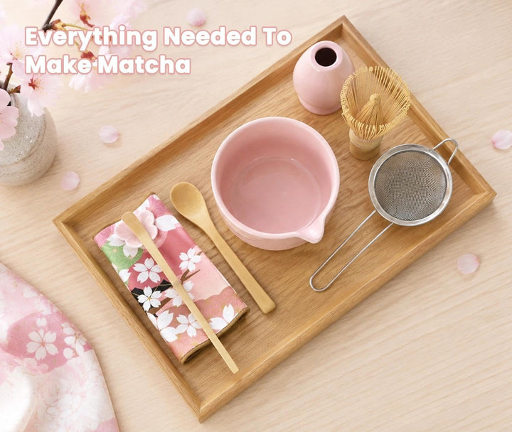 Matcha Set, 8 Stück in Rosa 8 Pcs Rosa Matcha Set, 8 Pcs Rosa Matcha Set