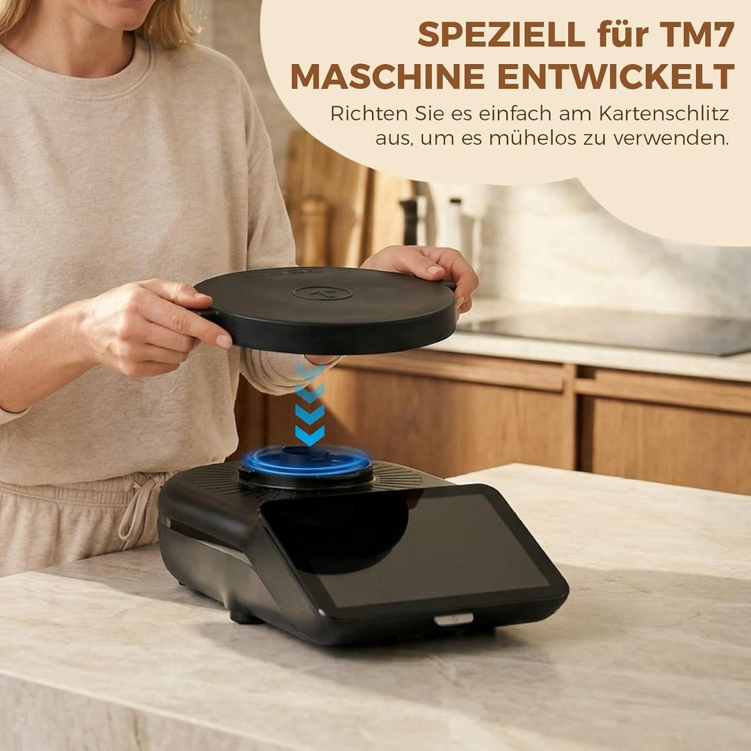 Dampfumleiter &amp; Silikon Wiegeplatte für Thermomix TM7, Zubehör Set 360° drehbarer Dampfumleiter zum