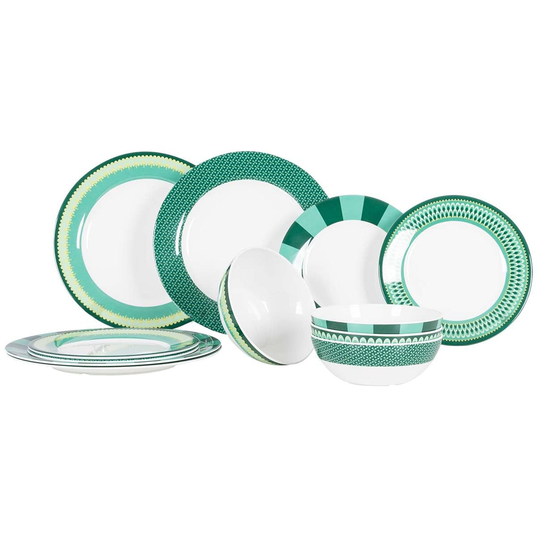 Gimex - Colour Line - Geschirr - Grün - 12-Teilig
