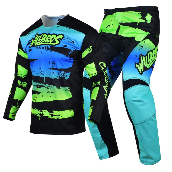 Motocross Jersey Hose Kombination Männer Frauen Motorrad MX Reitausrüstungsset Radfahren Offroad Dre