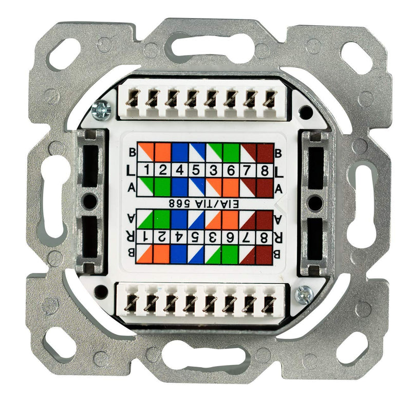 BIGtec 20 x Netzwerkdose CAT6a LAN Dose universal Aufputzdose Unterputzdose Kabelkanal für Verlegeka