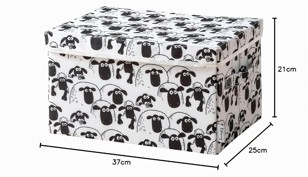 meets Shaun das Schaf Aufbewahrungsbox mit Deckel für Kinder – Box mit dem kultigen Schaf zum Versta