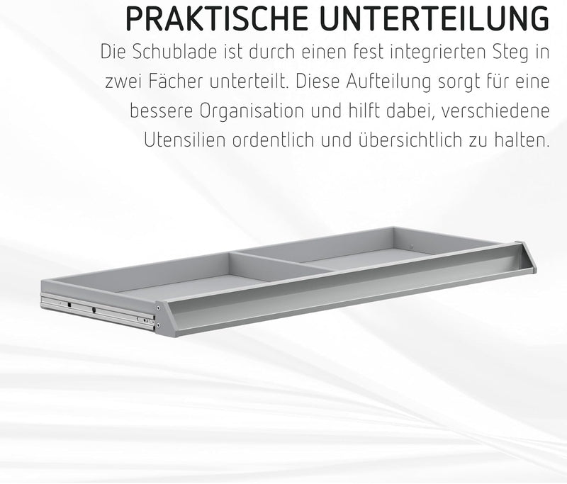 moll Easy Schublade, Kinderschreibtisch Erweiterung für zusätzlichen Stauraum, geeignet für die Kind