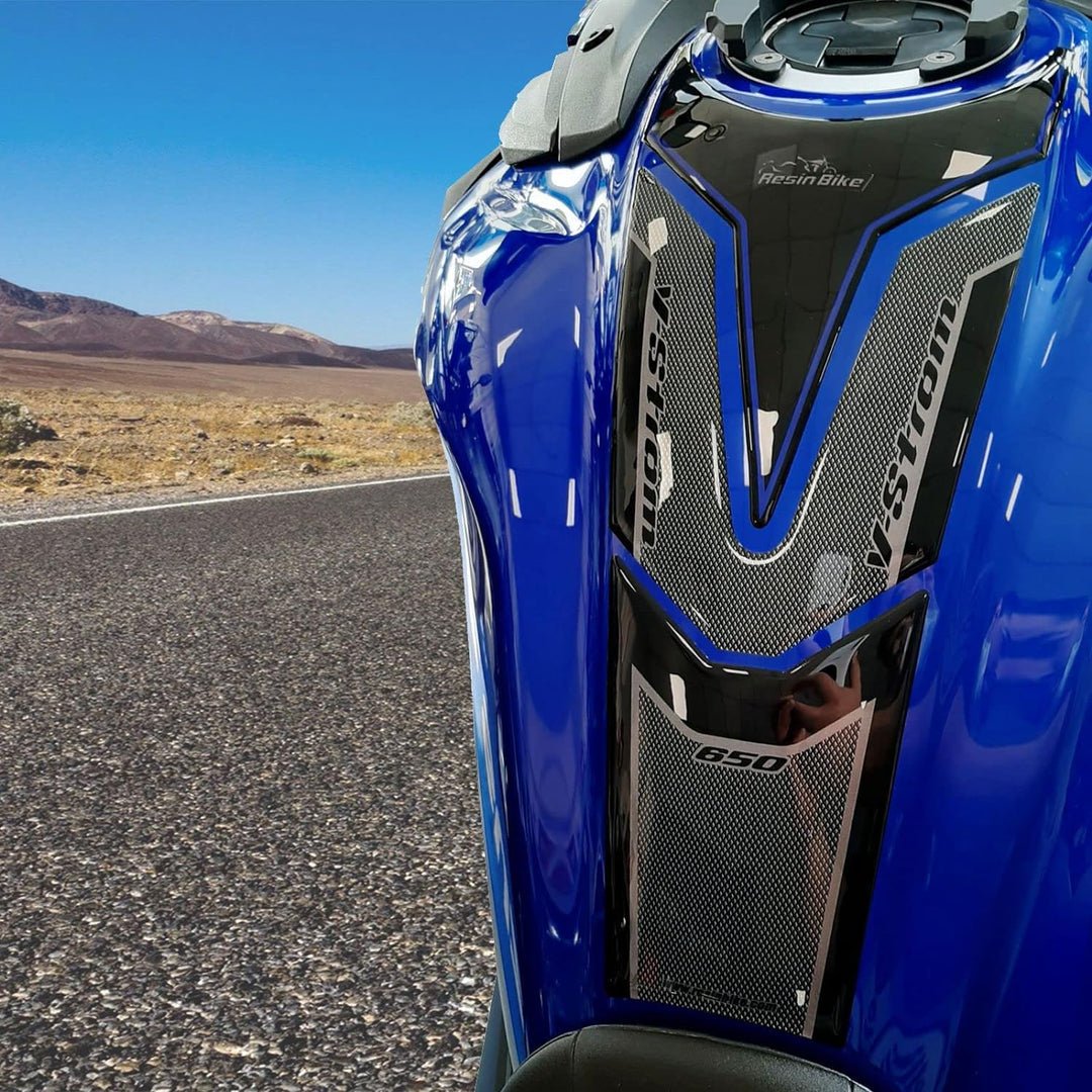 Aufkleber 3D Kompatibel Mit Suzuki V-Strom 650 XT 2020 2021 2022 Komplett-Set Blau