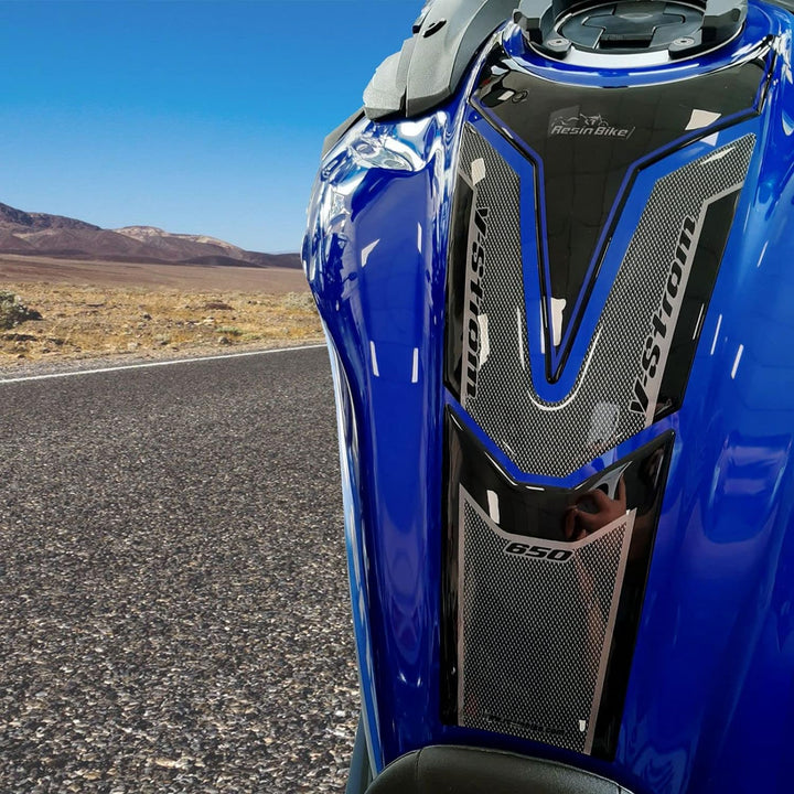 Aufkleber 3D Kompatibel Mit Suzuki V-Strom 650 XT 2020 2021 2022 Komplett-Set Blau