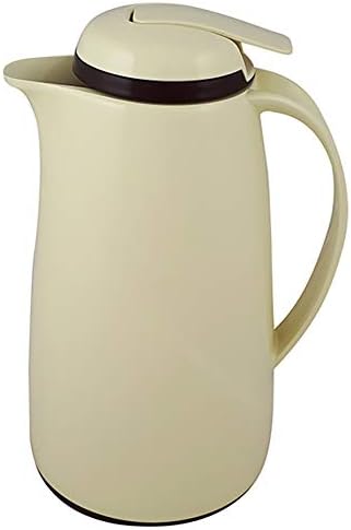 Helios 2934-092 Wave Push Kunststoff-Isolierkanne, 1 Liter, vanille, Vanille