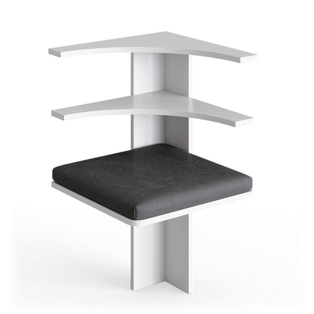 Vicco Esszimmer-Eckbank Roman, Weiss/Anthrazit, 43 x 43 cm Weiss Sitzecke, Weiss Sitzecke