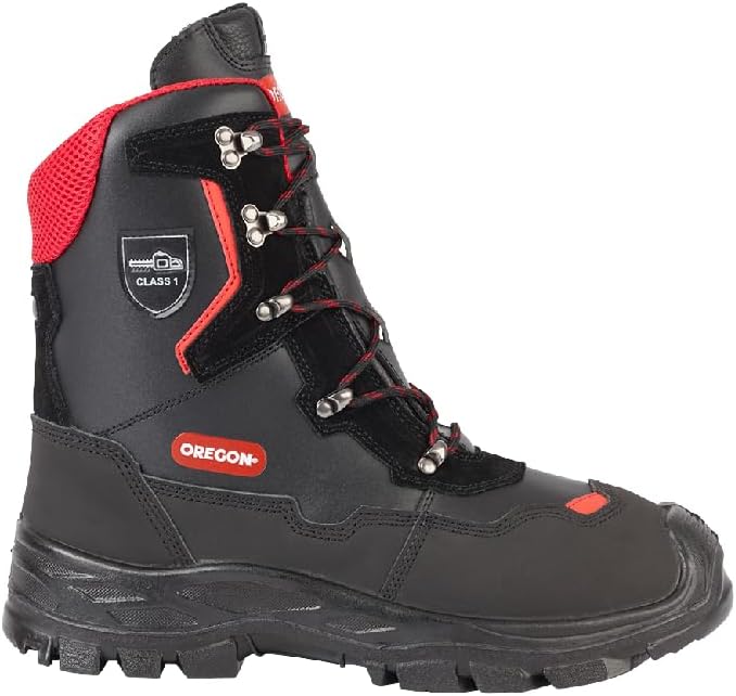 Oregon Yukon Kettensägen-Schnittschutzstiefel aus Leder, Klasse 1, Grösse 48 (UK Grösse 12.5) (29544