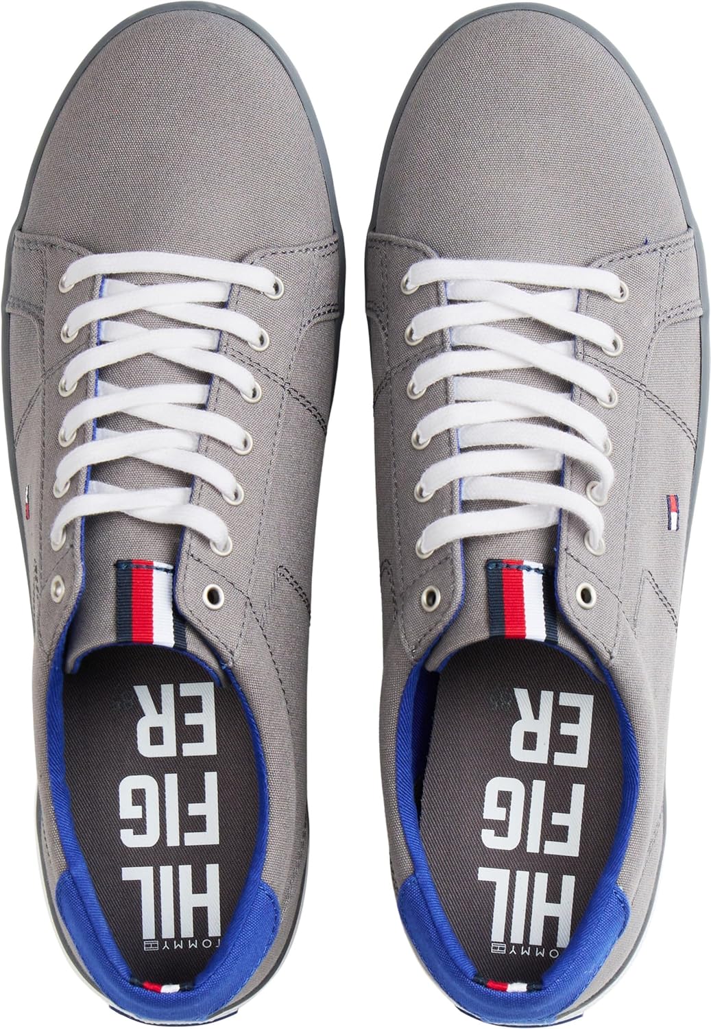 Tommy Hilfiger Herren Vulcanized Sneaker Schuhe 48 EU Steel Grey, 48 EU Steel Grey