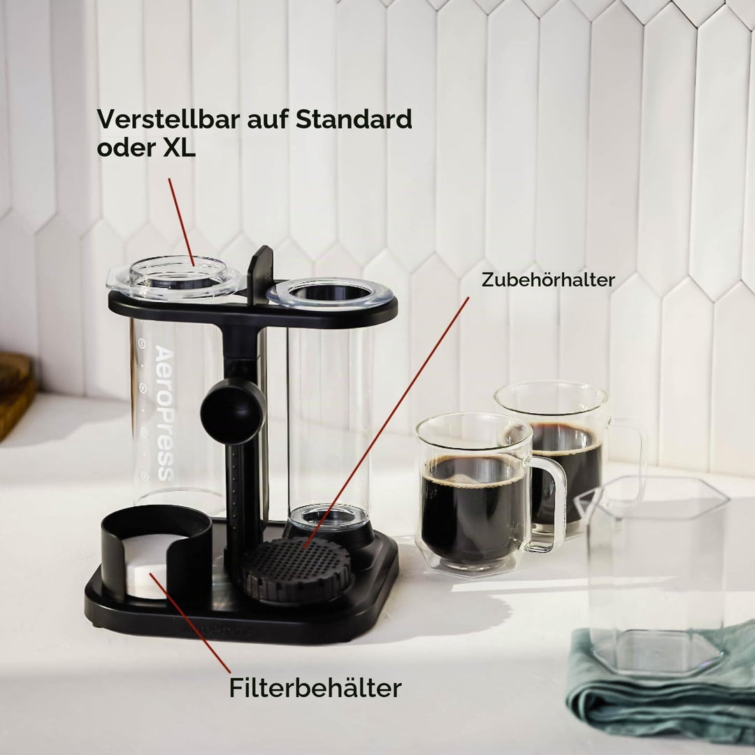 AeroPress Organizer-Ständer, Langlebige Kaffeebar-Station und kompakte Aufbewahrungslösung passend f