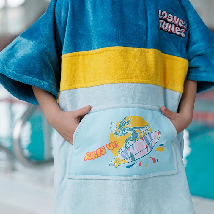 WAVE HAWAII Surf- &amp; Badeponcho für Kinder, Grösse XXS, 90-120cm | 95-100% Baumwolle Surf-Poncho für