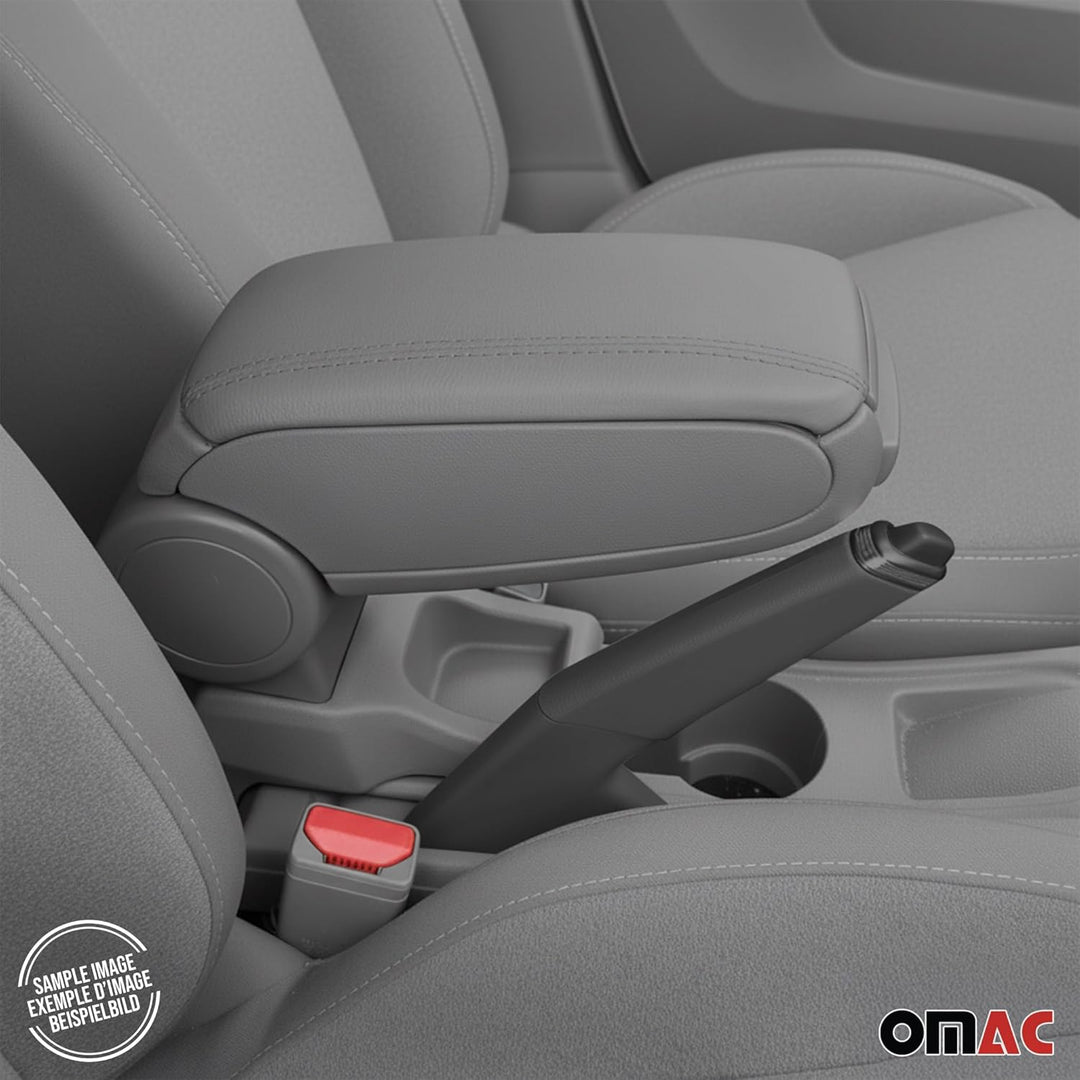 OMAC Armlehne für VW Touran 2003-2015 - Snap-On - ABS + Kunstleder - Keine Bohrung oder Installation