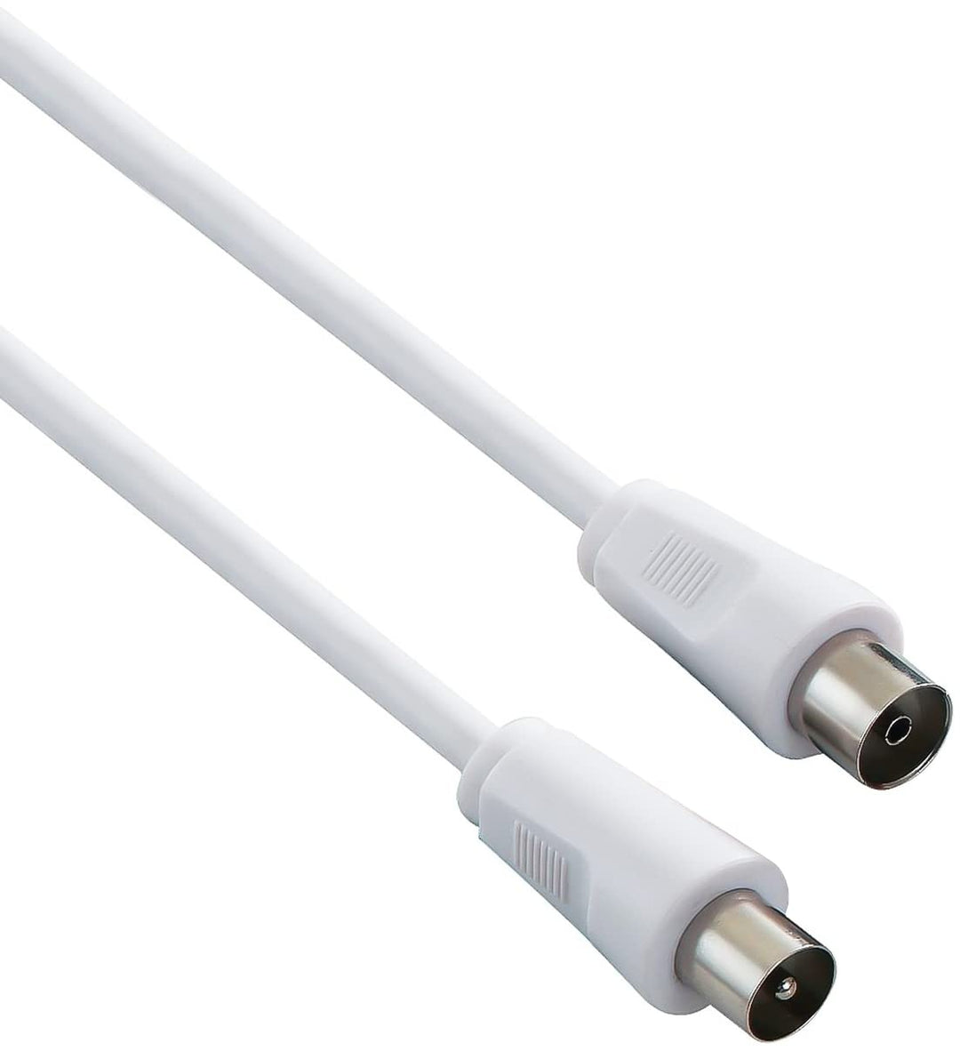 PremiumCord TV Koaxial Antennen Kabel 2m, 75 Ohm, IEC Stecker auf Buchse, Abgeschirmt - für DVB-C, D