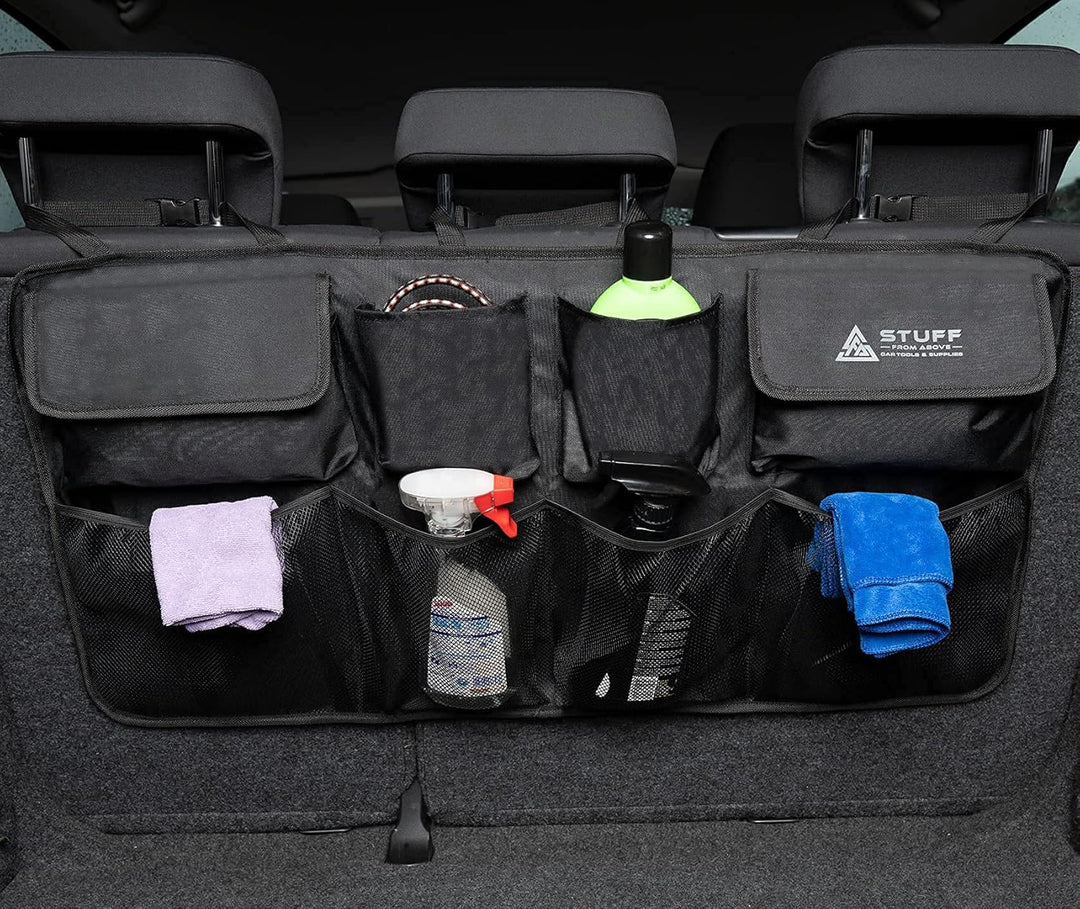 Auto Organizer für den Kofferraum - Perfekter Halt durch starken Klett an Rückseite - [84x46cm] - Ko